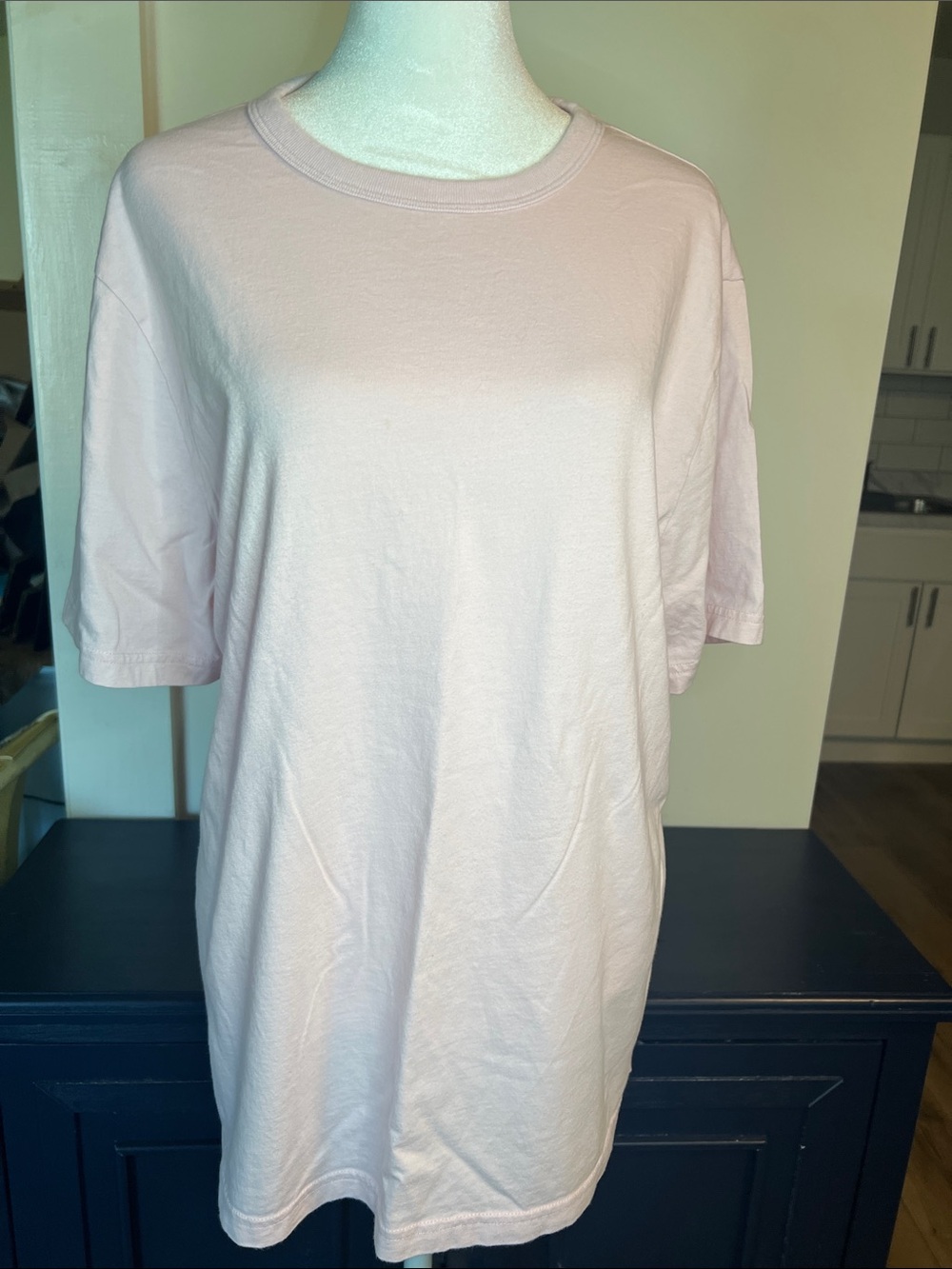 Free Assembly Women's Crewneck Tee in Pale Pink/Blue/White Set of 3 Size L